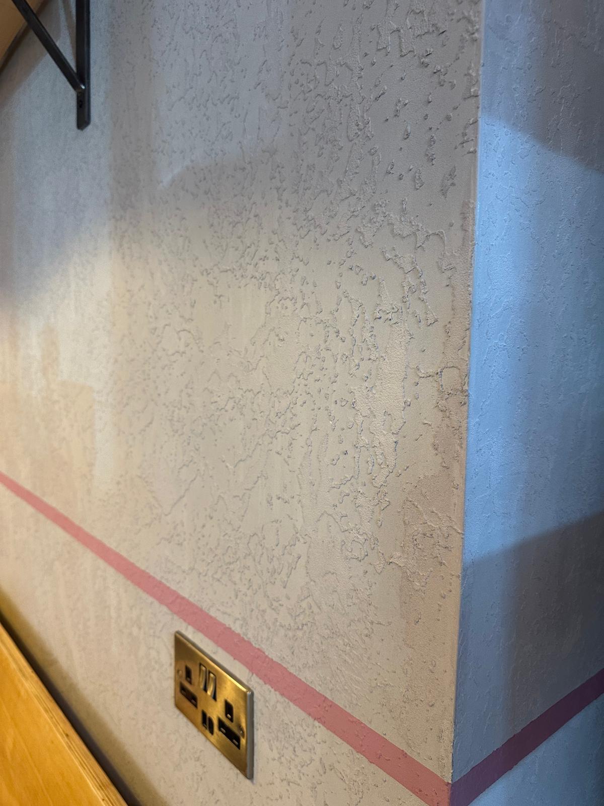 Completed Venetian plaster finish, project 15