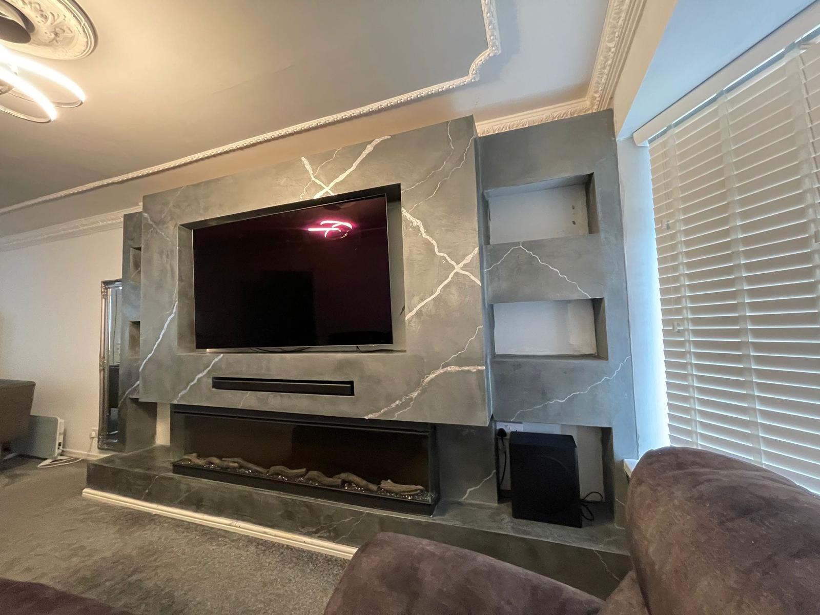 Venetian plaster project in the Manchester area