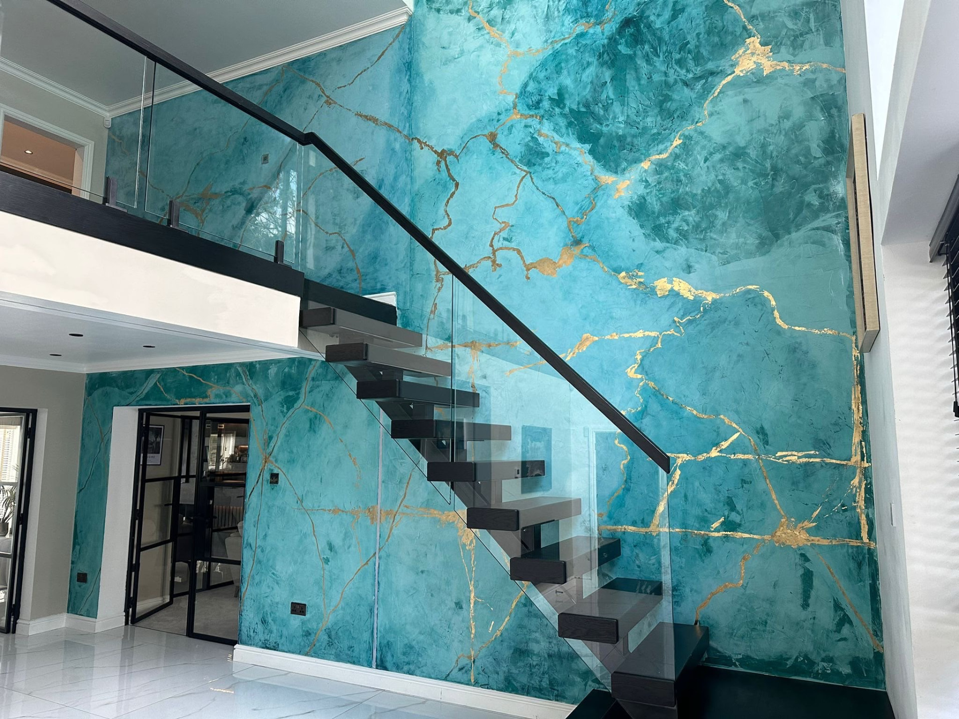 Venetian plaster project in the Manchester area