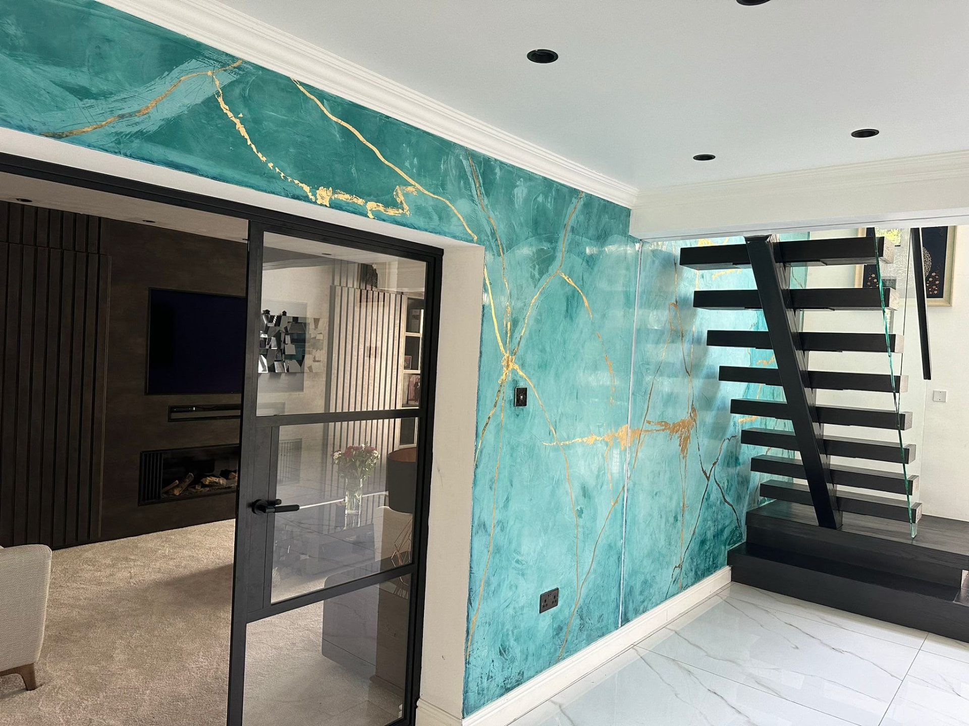 Venetian plaster project in the Manchester area