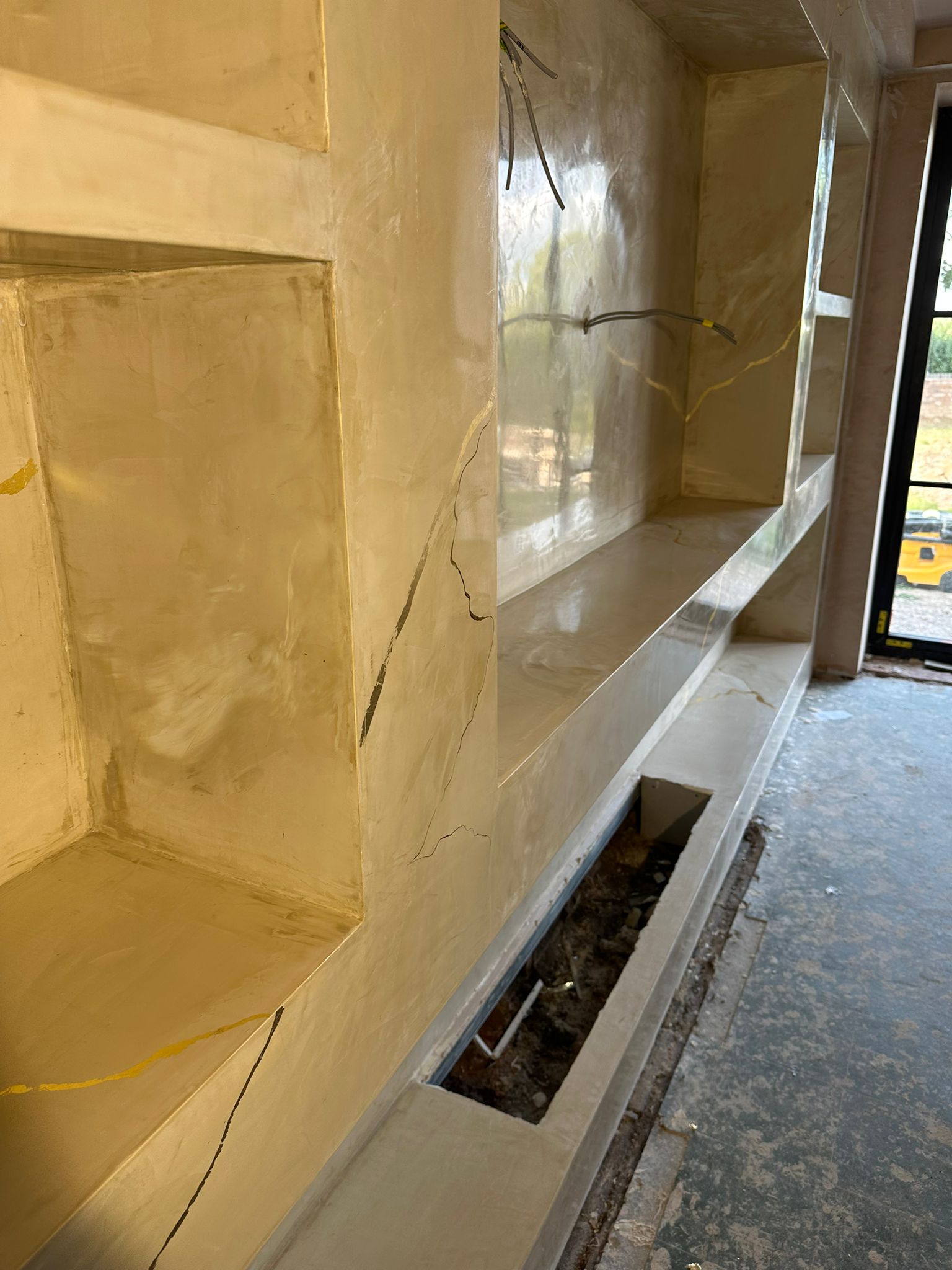Completed Venetian plaster finish, project 10