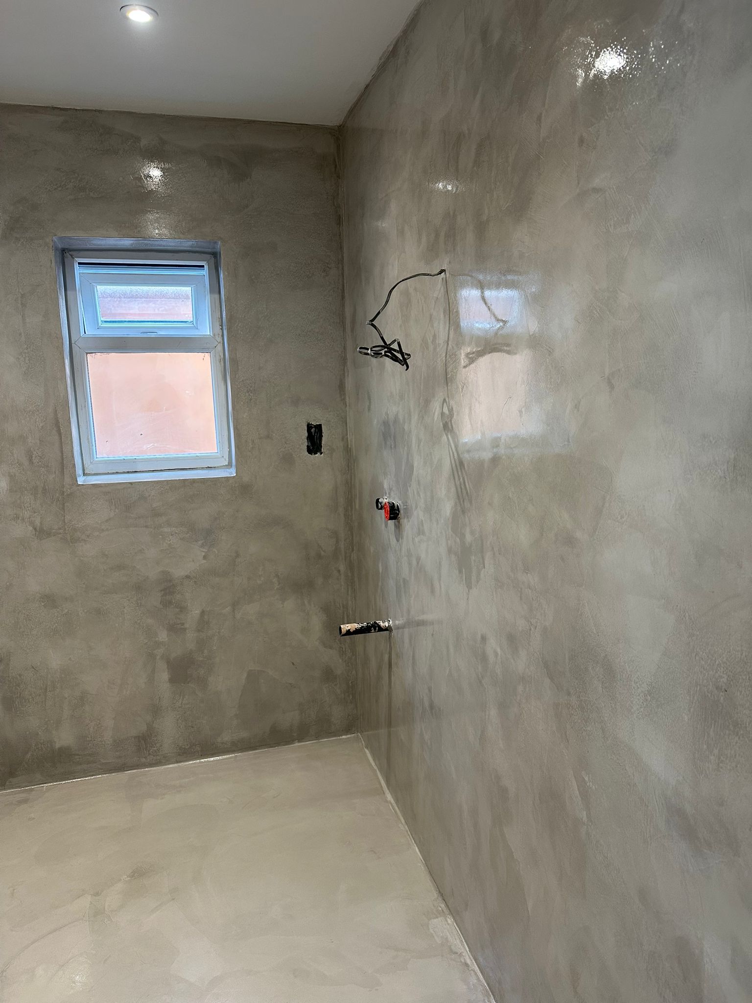 Completed Venetian plaster finish, project 9